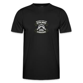 Sport shooting Schützenfest Sport shooter - Men's Functional T-Shirt - black - Front - AI Model Male 178 dark (178cm)