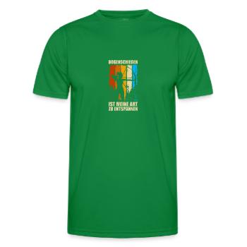 Entspannen Pfeil Bogen Bogenschießen Bogenschütze - Männer Funktions-T-Shirt - Kelly Green - Vorne - AI Model Male 178 dark (178cm)