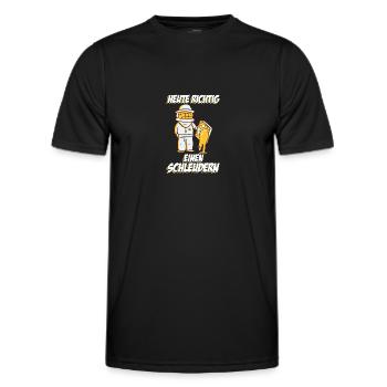 Richtig einen schleudern Bienen Imker Imkerei - Männer Funktions-T-Shirt - Schwarz - Vorne - AI Model Male 178 dark (178cm)