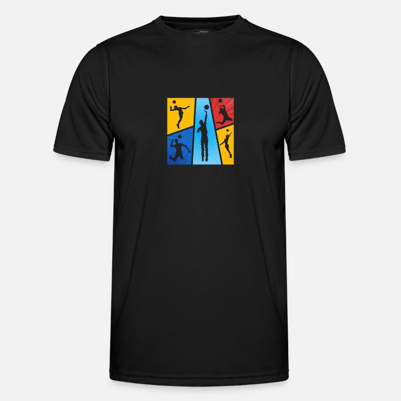 Faustball Faustballer - Männer Funktions-T-Shirt - Schwarz
