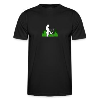 Pfeil und Bogen Bogenschießen Bogenschütze - Männer Funktions-T-Shirt - Schwarz - Vorne - AI Model Male 178 dark (178cm)