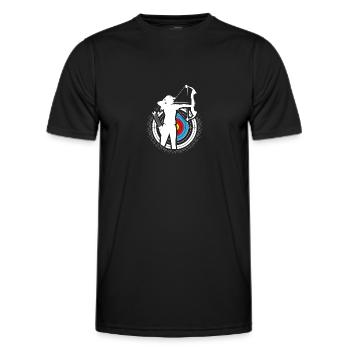 Pfeil und Bogen Bogenschießen Bogenschütze - Männer Funktions-T-Shirt - Schwarz - Vorne - AI Model Male 178 dark (178cm)