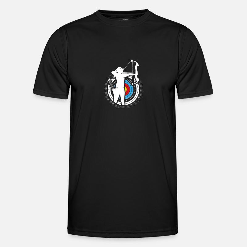 Bow and arrow Archery Archer - Men's Functional T-Shirt - black