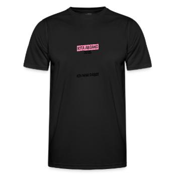 Kita Abgang Kita Abgänger 2025 - Männer Funktions-T-Shirt - Schwarz - Vorne - AI Model Male 178 dark (178cm)