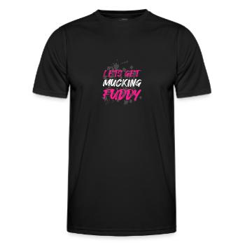 Mucking fuddy Schlammlauf Mud Run Muddy Race - Men's Functional T-Shirt - black - Front - AI Model Male 178 dark (178cm)