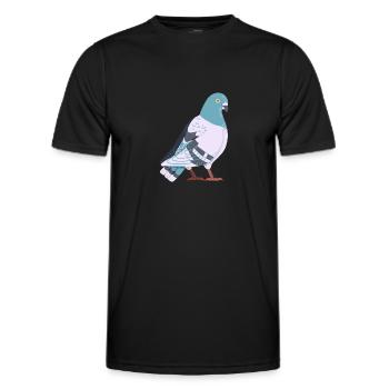 Dove - Men's Functional T-Shirt - black - Front - AI Model Male 178 dark (178cm)