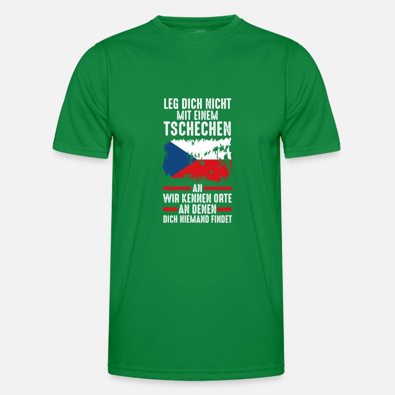 Tschechien Tscheche Tschechisches Männer Funktions-T-Shirt