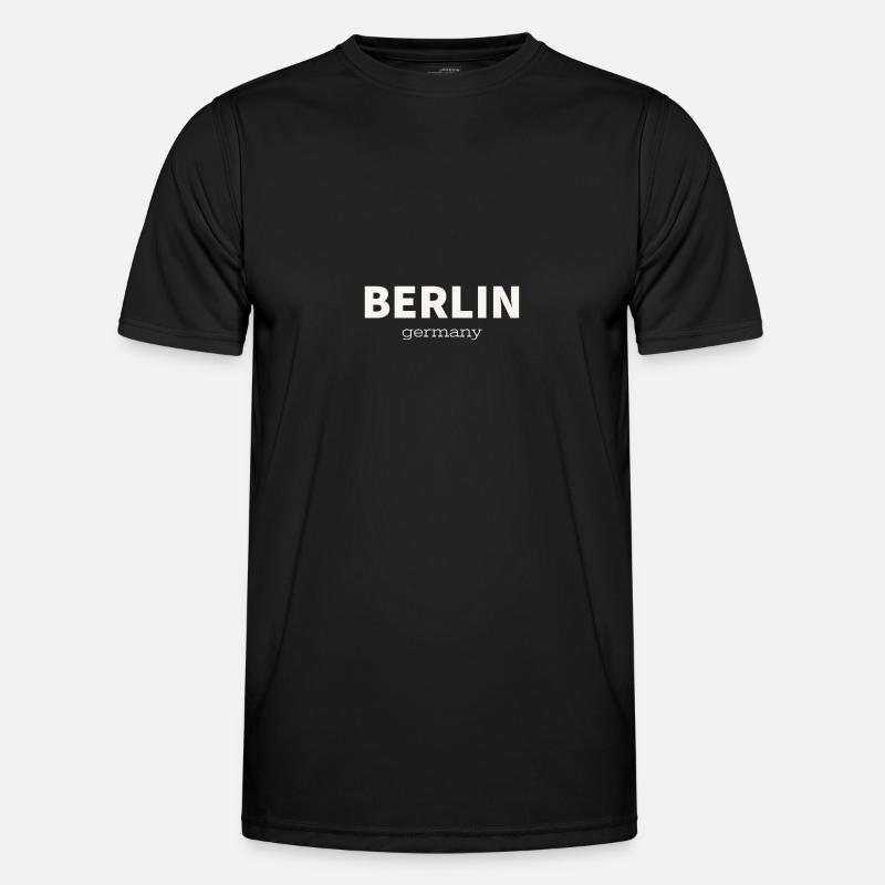 BERLIN - Männer Funktions-T-Shirt - Schwarz