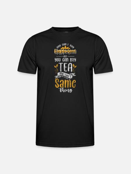 Tea Lovers Relaxation Drinking Chamomile - Men's Functional T-Shirt - black