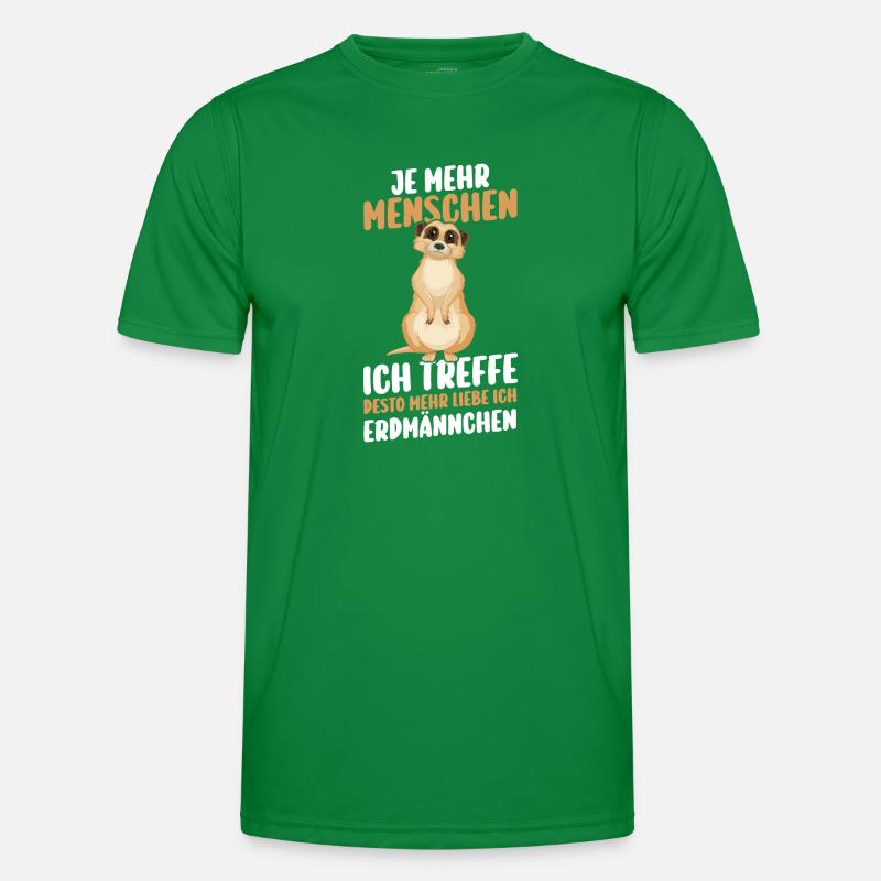 Erdmännchen Männer Funktions-T-Shirt