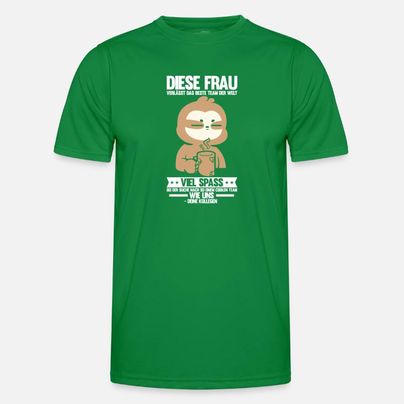 Abschied Kollegin Abschiedsparty Geschenk Männer Funktions-T-Shirt