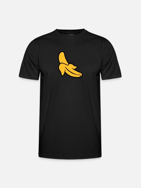 Banane - Männer Funktions-T-Shirt - Schwarz
