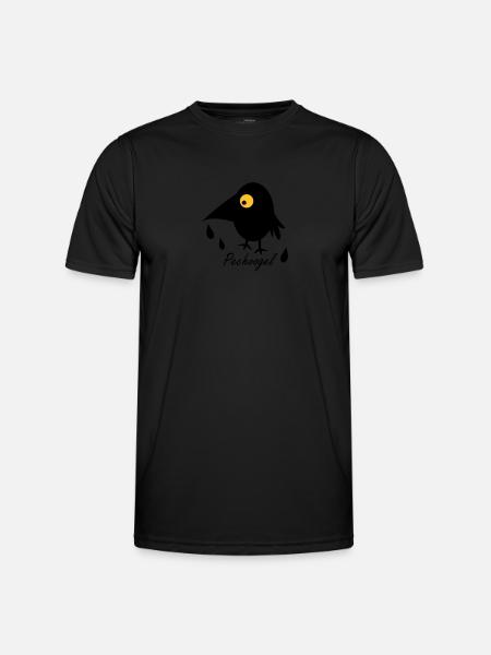 Pechvogel - Männer Funktions-T-Shirt - Schwarz