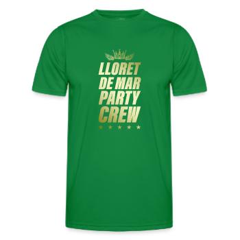 Lloret De Mar Party Crew Or - T-shirt sport Homme - vert - Devant - AI Model Male 178 dark (178cm)