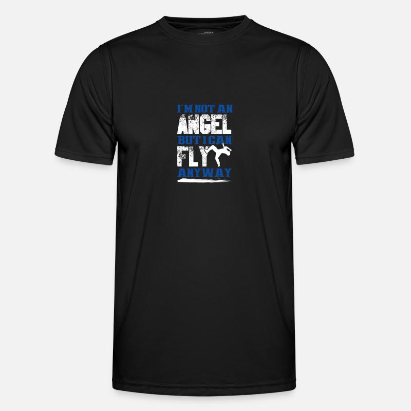 breakdance cooler spruch - Männer Funktions-T-Shirt - Schwarz