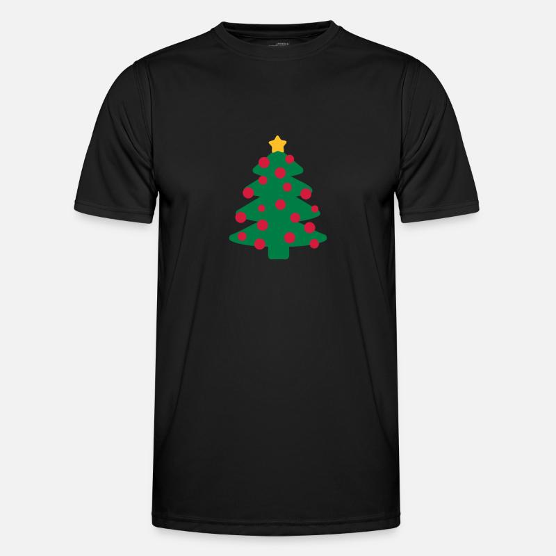 Christmas tree - Men's Functional T-Shirt - black