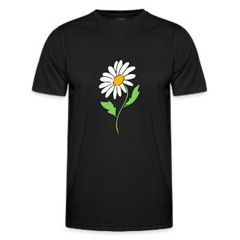 daisy - Men's Functional T-Shirt - black - Front - AI Model Male 178 dark (178cm)