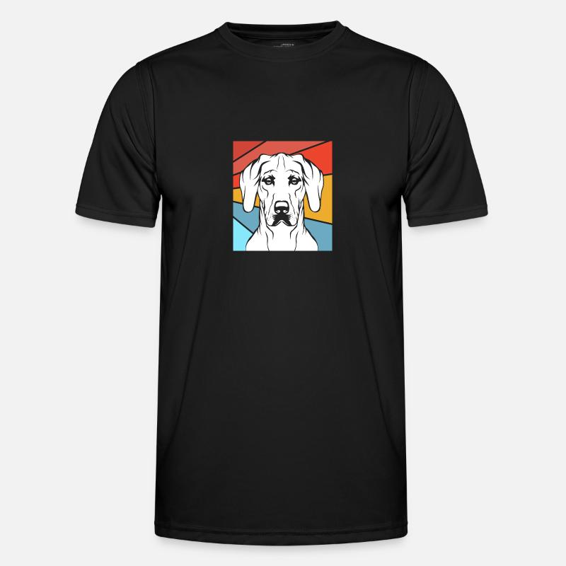 Rhodesian Ridgeback - Männer Funktions-T-Shirt - Schwarz