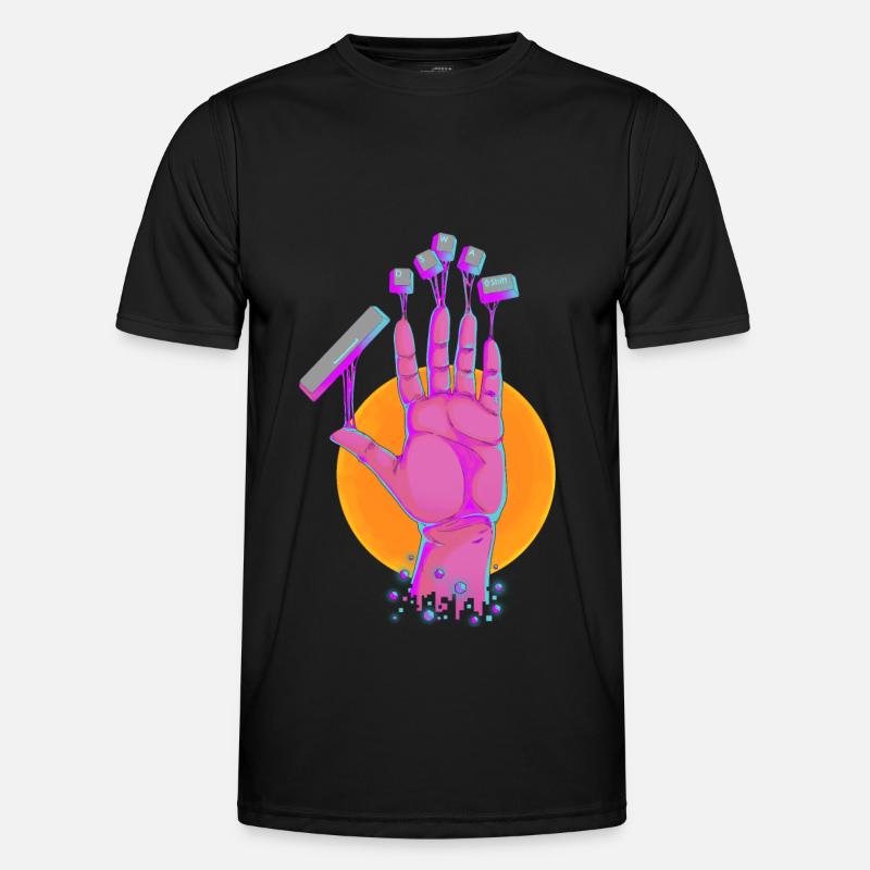 Gamerhand-PC Männer Funktions-T-Shirt