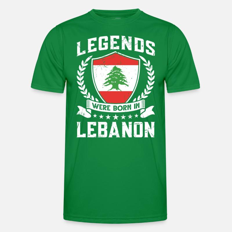 Vintage Design Drapeau Libanais Liban T-shirt sport Homme