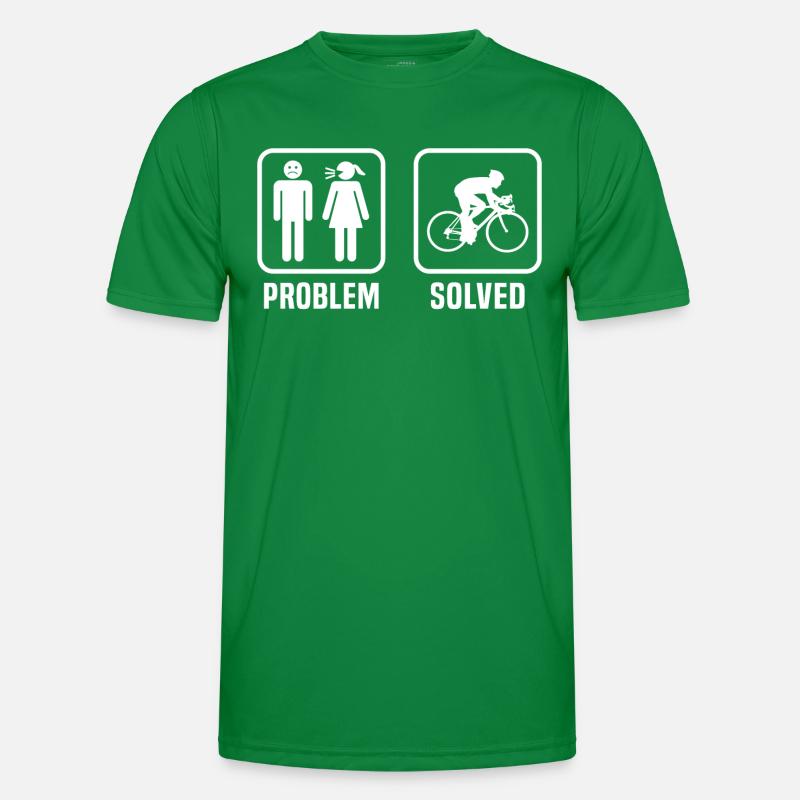Problem solved cycling t-shirt cyclist T-shirt sport Homme
