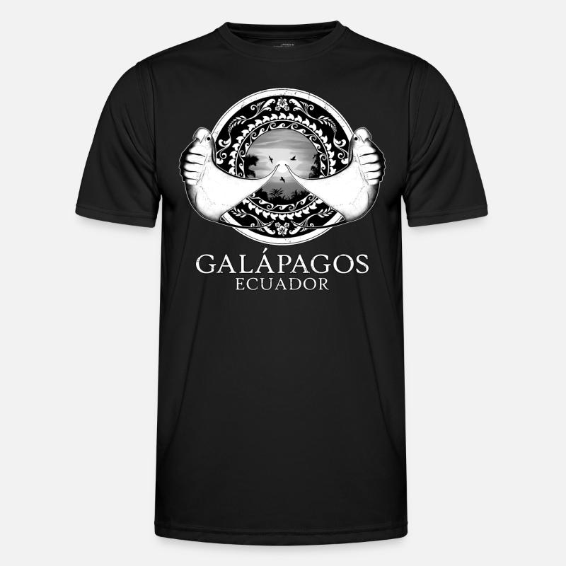Mantarochen Galápagos Ecuador Männer Funktions-T-Shirt