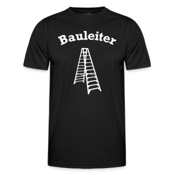 Construction Manager Head of Pun Building House Construction Construction Site - Men's Functional T-Shirt - black - Front - AI Model Male 178 dark (178cm)