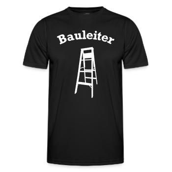 lustiges Bauleiter Baustellen Zubehör - Männer Funktions-T-Shirt - Schwarz - Vorne - AI Model Male 178 dark (178cm)