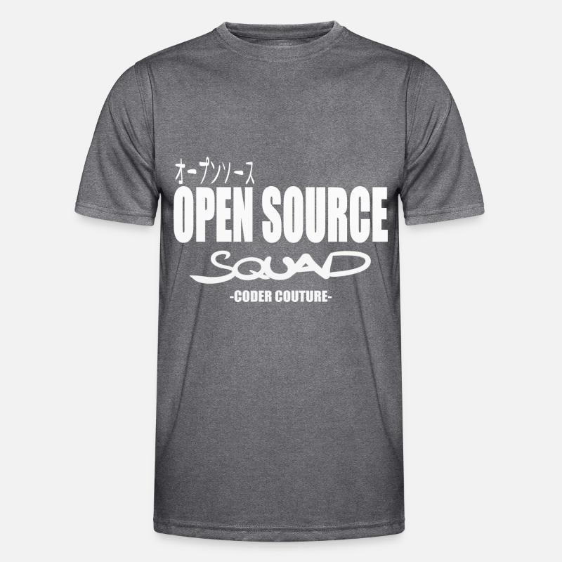LUZILLION CODER COUTURE, OPEN SOURCE SUPPORTER Men's Functional T-Shirt