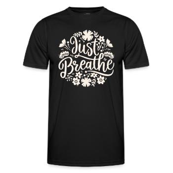 Atmen, beruhigende Angstzustände - Männer Funktions-T-Shirt - Schwarz - Vorne - AI Model Male 178 dark (178cm)