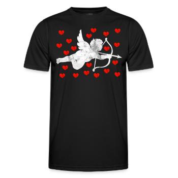 Ange cupidon - T-shirt sport Homme - noir - Devant - AI Model Male 178 dark (178cm)