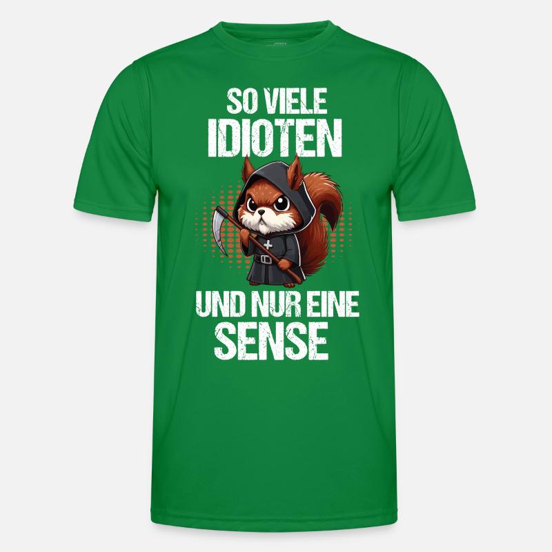 So Viele Idioten Eichhörnchen Eichhorn Nager Männer Funktions-T-Shirt