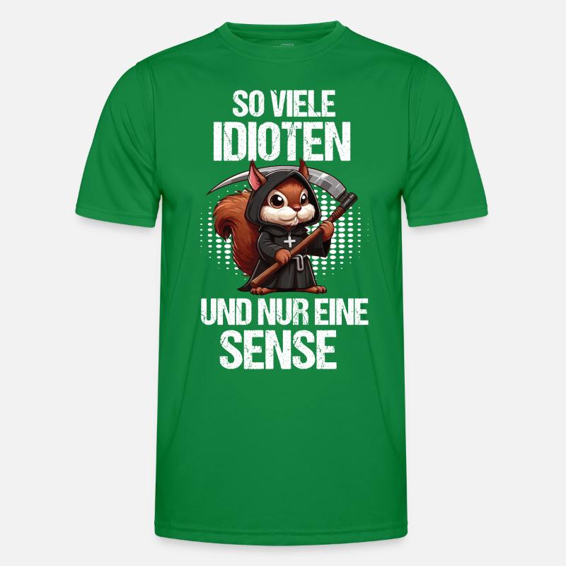 So Viele Idioten Eichhörnchen Eichhorn Nager Männer Funktions-T-Shirt