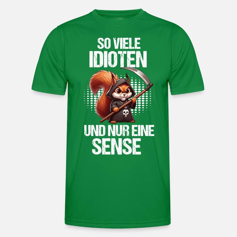 So Viele Idioten Eichhörnchen Eichhorn Nager Männer Funktions-T-Shirt