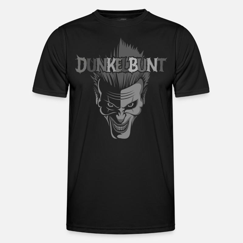 Dunkelbunt Männer Funktions-T-Shirt