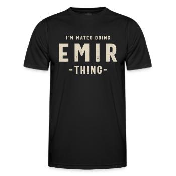 Emir Personalized Name - Men's Functional T-Shirt - black - Front - AI Model Male 178 dark (178cm)