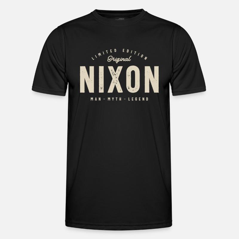 Nixon Personalized Name - Men's Functional T-Shirt - black
