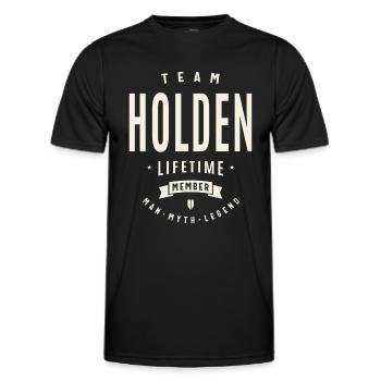 Team Holden lebenslanges Mitglied - Männer Funktions-T-Shirt - Schwarz - Vorne - AI Model Male 178 dark (178cm)