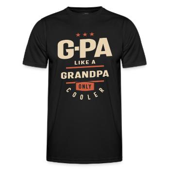 G-PA - Wie ein Opa, nur cooler - Männer Funktions-T-Shirt - Schwarz - Vorne - AI Model Male 178 dark (178cm)