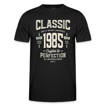 Classic 1985 Birthday 38 Years Old - Men's Functional T-Shirt - black - Front - AI Model Male 178 dark (178cm)