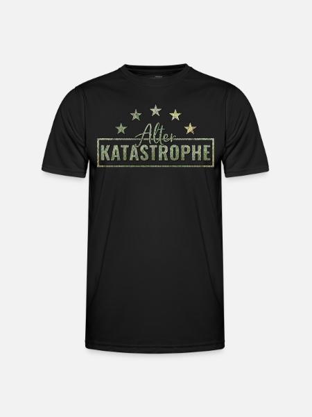 Alter Katastrophe - Männer Funktions-T-Shirt - Schwarz