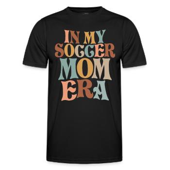 In My Soccer Mom Era - Men's Functional T-Shirt - black - Front - AI Model Male 178 dark (178cm)