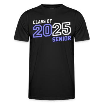 Senior 2025 Class of 2025 - Men's Functional T-Shirt - black - Front - AI Model Male 178 dark (178cm)