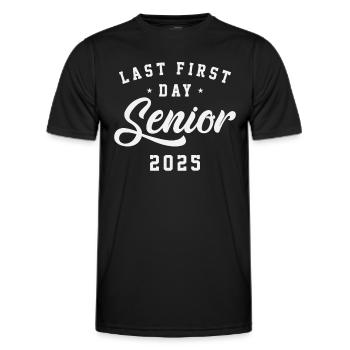 Dernier premier jour pour la classe senior de 2025 - T-shirt sport Homme - noir - Devant - AI Model Male 178 dark (178cm)