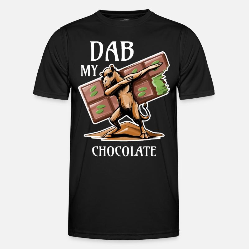 Dabbing Dromedar - Dubai Schokolade Geschenkidee - Männer Funktions-T-Shirt - Schwarz
