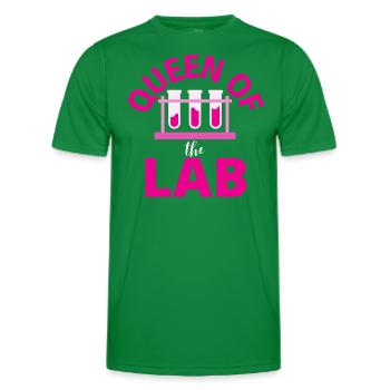 Königin des Labors, Queen of the lab - T-shirt sport Homme - vert - Devant - AI Model Male 178 dark (178cm)