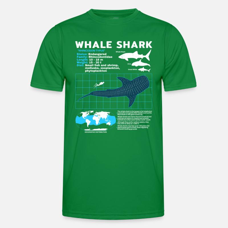 Walhai Datenblatt Männer Funktions-T-Shirt
