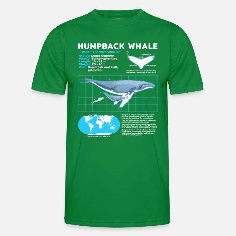 Humpback Whale Datasheet Men's Functional T-Shirt