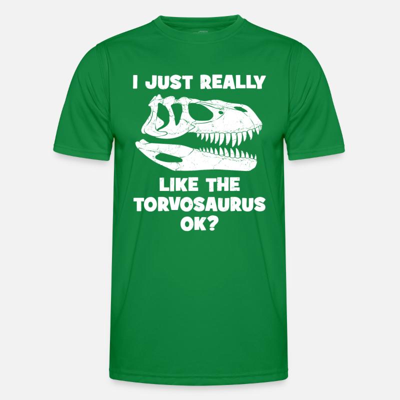 Torvosaurus Fossil Schädel Männer Funktions-T-Shirt