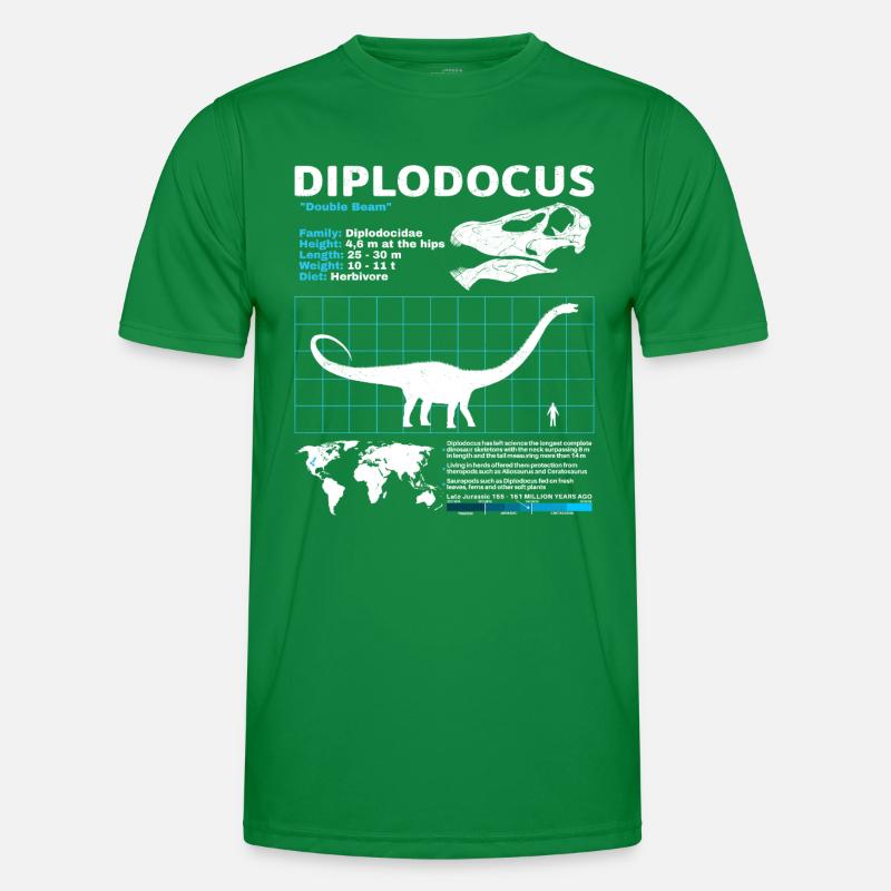Fiche technique du Diplodocus T-shirt sport Homme